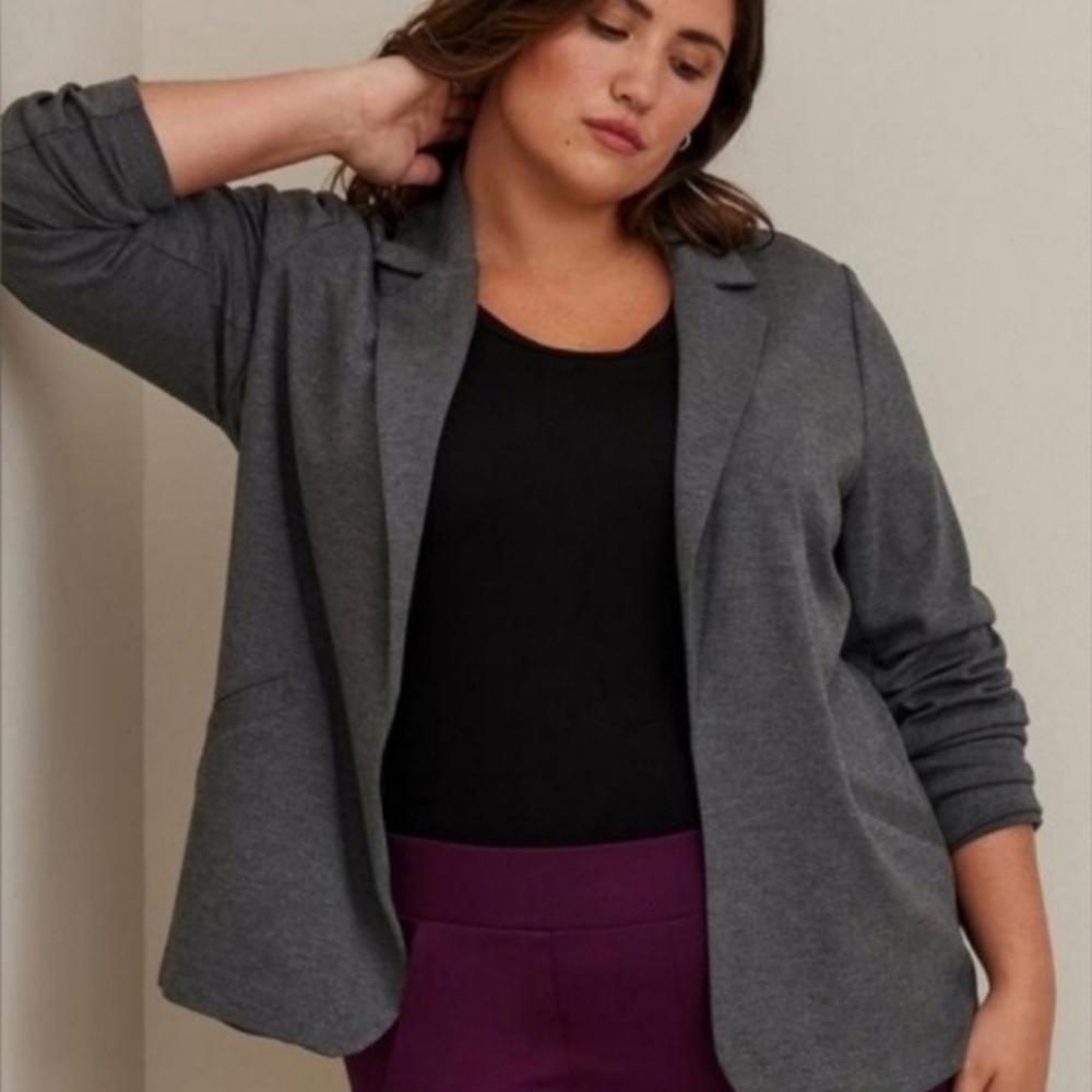 Torrid Charcoal Gray Blazer